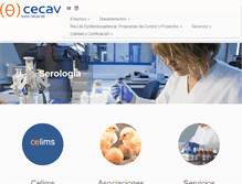 Tablet Screenshot of cecav.es